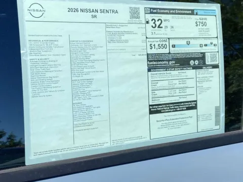 Photos of 2026 Nissan Sentra SR for sale in Cumming, GA at Nissan Of Cumming