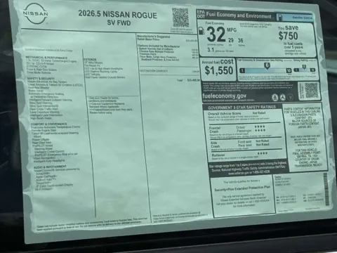Photos of 2026 Nissan Rogue SV for sale in Cumming, GA at Nissan Of Cumming