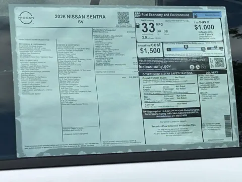 Photos of 2026 Nissan Sentra SV for sale in Cumming, GA at Nissan Of Cumming