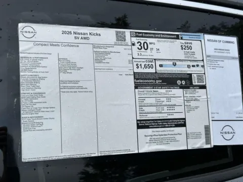 Photos of 2026 Nissan Kicks SV for sale in Cumming, GA at Nissan Of Cumming
