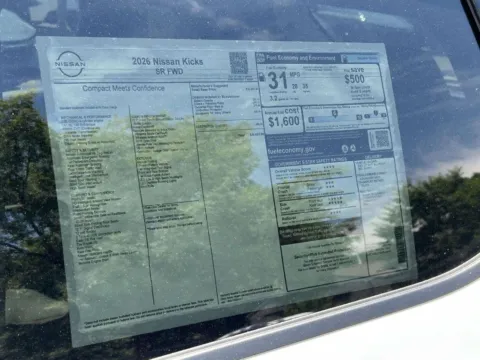 Photos of 2026 Nissan Kicks SR for sale in Cumming, GA at Nissan Of Cumming