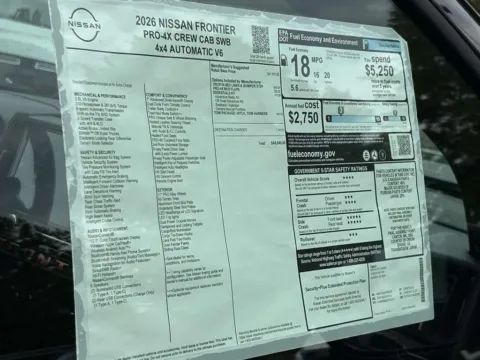 Photos of 2026 Nissan Frontier PRO-4X for sale in Cumming, GA at Nissan Of Cumming
