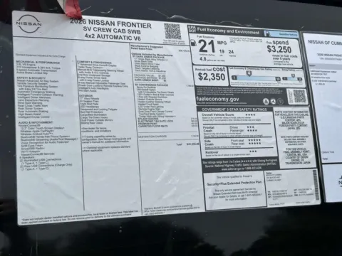 Photos of 2026 Nissan Frontier SV for sale in Cumming, GA at Nissan Of Cumming