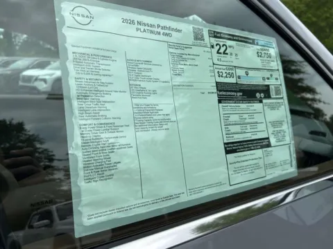 Photos of 2026 Nissan Pathfinder Platinum for sale in Cumming, GA at Nissan Of Cumming