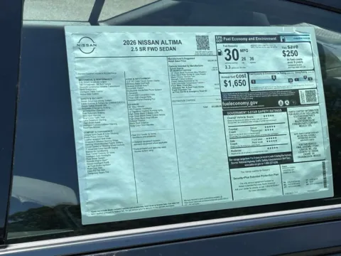 Photos of 2026 Nissan Altima 2.5 SR for sale in Cumming, GA at Nissan Of Cumming