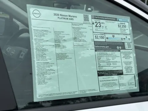 Photos of 2026 Nissan Murano Platinum for sale in Cumming, GA at Nissan Of Cumming