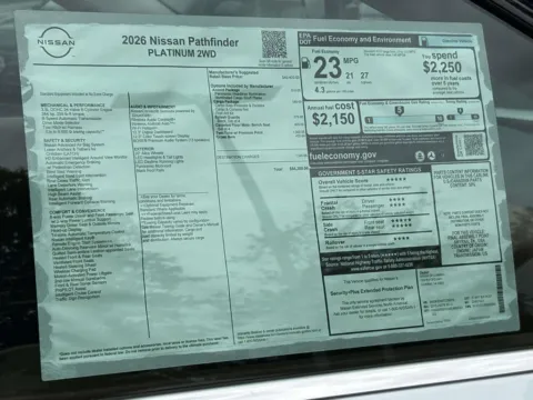 Photos of 2026 Nissan Pathfinder Platinum for sale in Cumming, GA at Nissan Of Cumming
