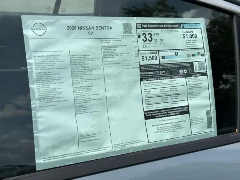 Photos of 2026 Nissan Sentra SV for sale in Cumming, GA at Nissan Of Cumming