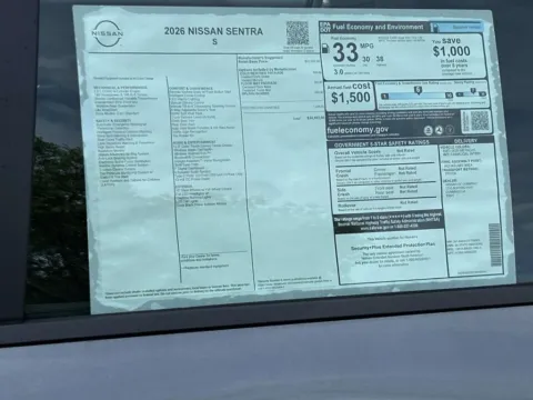 Photos of 2026 Nissan Sentra S for sale in Cumming, GA at Nissan Of Cumming