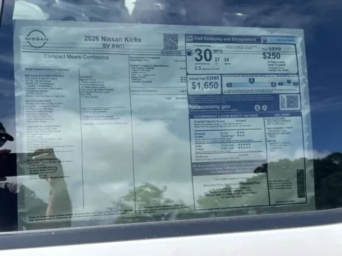 Photos of 2026 Nissan Kicks SV for sale in Cumming, GA at Nissan Of Cumming