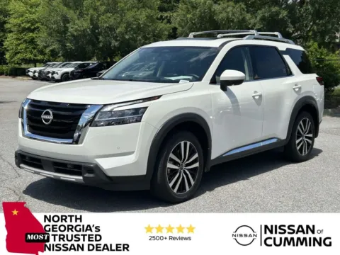 White 2024 Nissan Pathfinder Platinum for sale in Cumming, GA