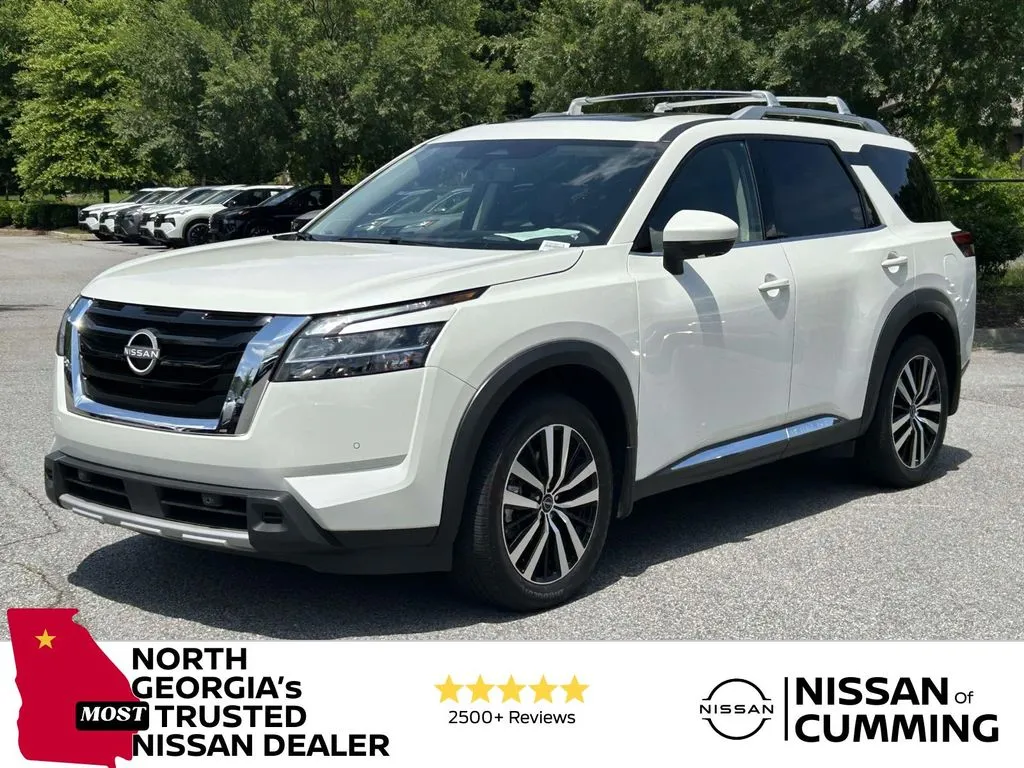 White 2024 Nissan Pathfinder Platinum for sale in Cumming, GA