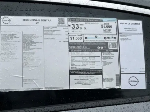 Photos of 2026 Nissan Sentra SV for sale in Cumming, GA at Nissan Of Cumming