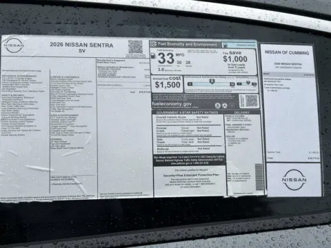 Photos of 2026 Nissan Sentra SV for sale in Cumming, GA at Nissan Of Cumming