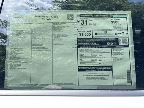 Photos of 2026 Nissan Kicks SV for sale in Cumming, GA at Nissan Of Cumming