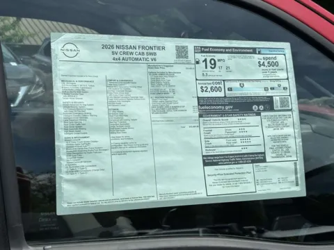 Photos of 2026 Nissan Frontier SV for sale in Cumming, GA at Nissan Of Cumming