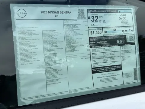 Photos of 2026 Nissan Sentra SR for sale in Cumming, GA at Nissan Of Cumming
