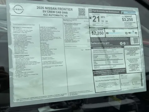 Photos of 2026 Nissan Frontier SV for sale in Cumming, GA at Nissan Of Cumming