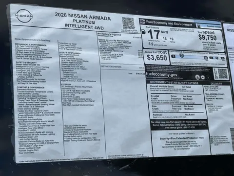 Photos of 2026 Nissan Armada Platinum for sale in Cumming, GA at Nissan Of Cumming