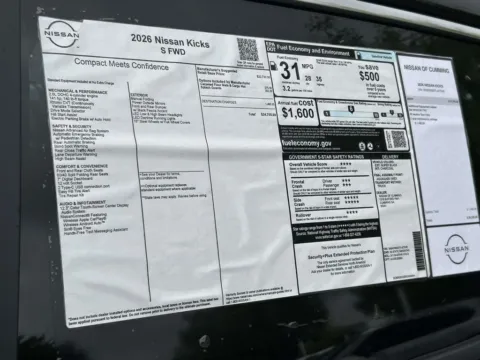 Photos of 2026 Nissan Kicks S for sale in Cumming, GA at Nissan Of Cumming