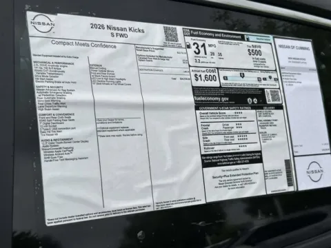 Another view of 2026 Nissan Kicks S for sale in Cumming, GA at Nissan Of Cumming