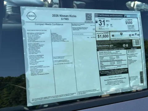 Photos of 2026 Nissan Kicks S for sale in Cumming, GA at Nissan Of Cumming
