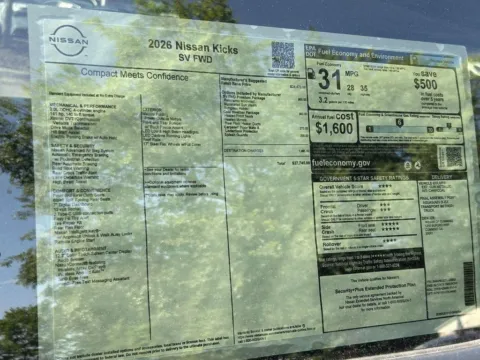 Photos of 2026 Nissan Kicks SV for sale in Cumming, GA at Nissan Of Cumming