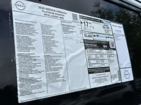 Photos of 2026 Nissan Armada Platinum Reserve for sale in Cumming, GA at Nissan Of Cumming