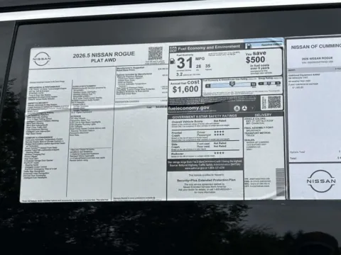 Photos of 2026 Nissan Rogue Platinum for sale in Cumming, GA at Nissan Of Cumming
