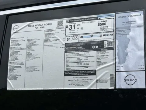 Photos of 2026 Nissan Rogue Platinum for sale in Cumming, GA at Nissan Of Cumming