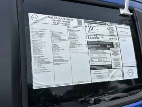 Photos of 2026 Nissan Frontier SV for sale in Cumming, GA at Nissan Of Cumming