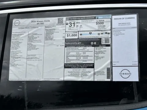 Photos of 2026 Nissan Kicks SR for sale in Cumming, GA at Nissan Of Cumming