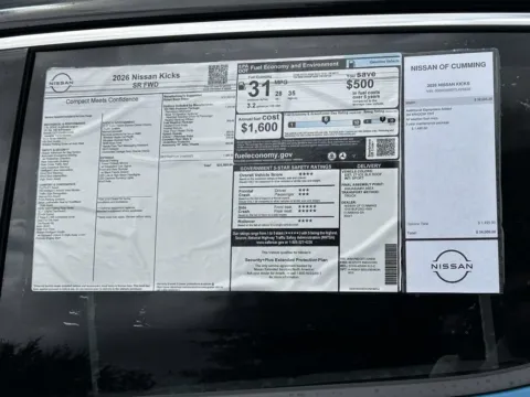 Another view of 2026 Nissan Kicks SR for sale in Cumming, GA at Nissan Of Cumming