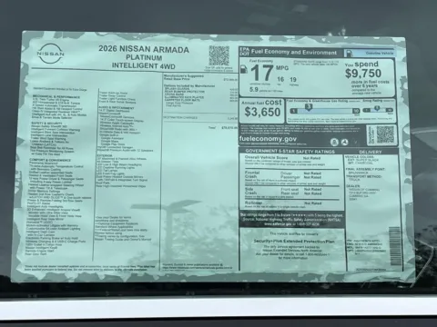 Photos of 2026 Nissan Armada Platinum for sale in Cumming, GA at Nissan Of Cumming