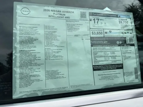 Photos of 2026 Nissan Armada Platinum for sale in Cumming, GA at Nissan Of Cumming