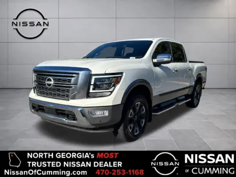 White 2024 Nissan Titan Platinum Reserve for sale in Cumming, GA