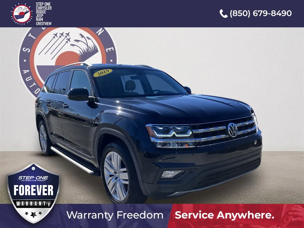 Black 2019 Volkswagen Atlas 3.6L V6 SE for sale in Crestview, FL