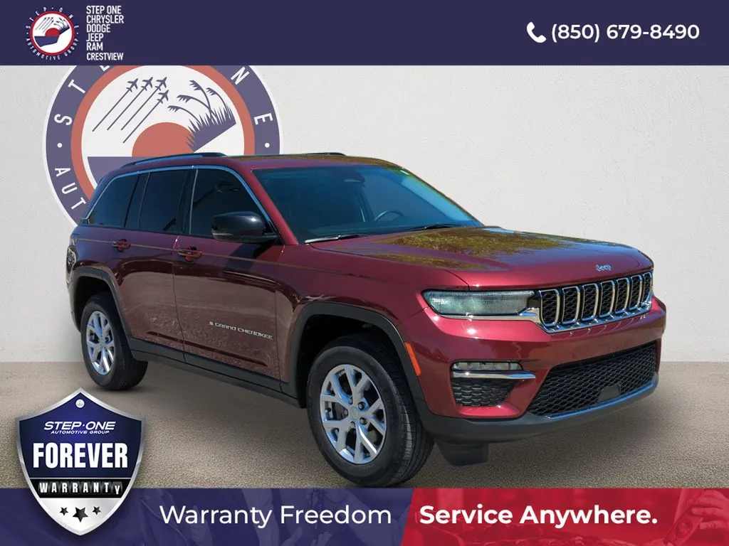 Red 2022 Jeep Grand Cherokee Limited for sale in Crestview, FL