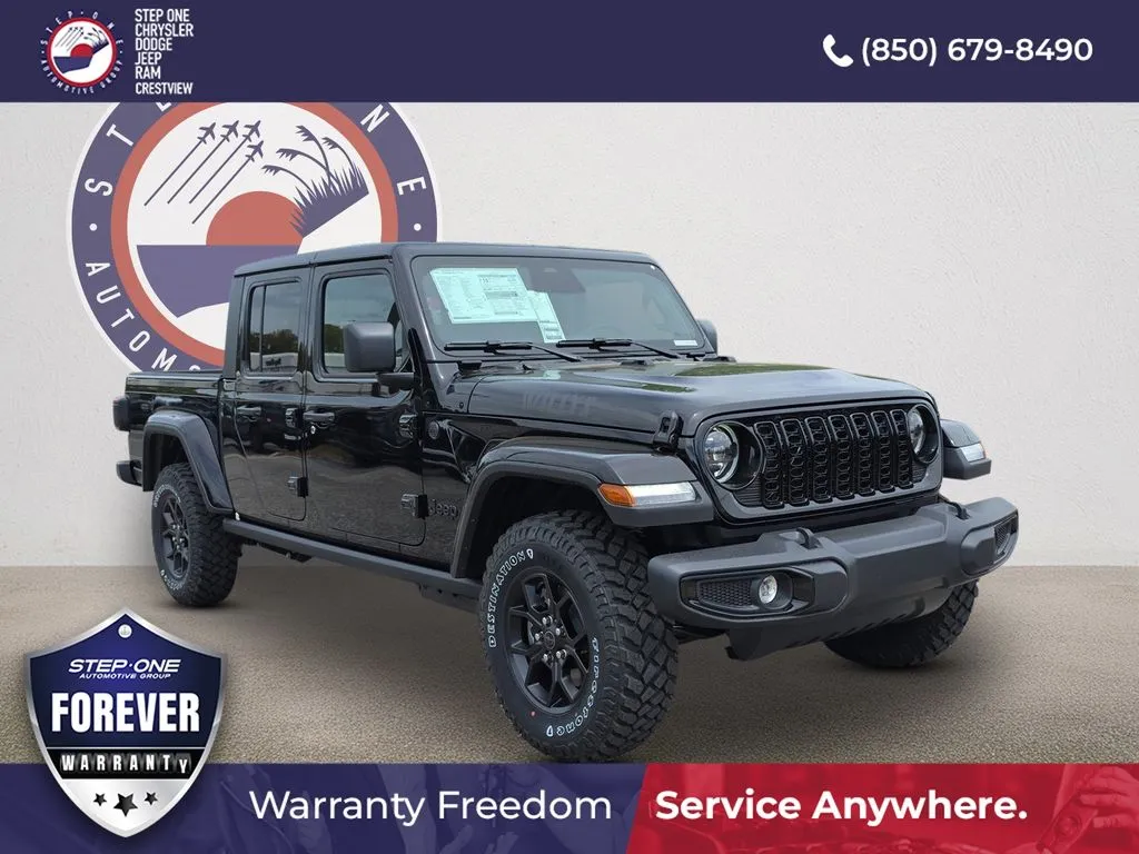 Black 2026 Jeep Gladiator Willys for sale in Crestview, FL