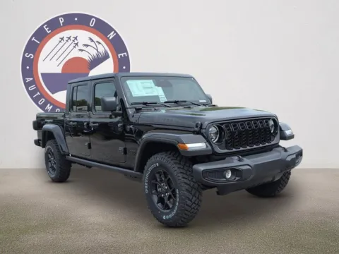 Photos of 2026 Jeep Gladiator Willys for sale in Crestview, FL at Step One Chrysler Dodge Jeep Ram Fiat Crestview
