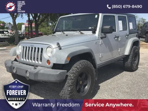 Silver 2012 Jeep Wrangler Unlimited Rubicon for sale in Crestview, FL
