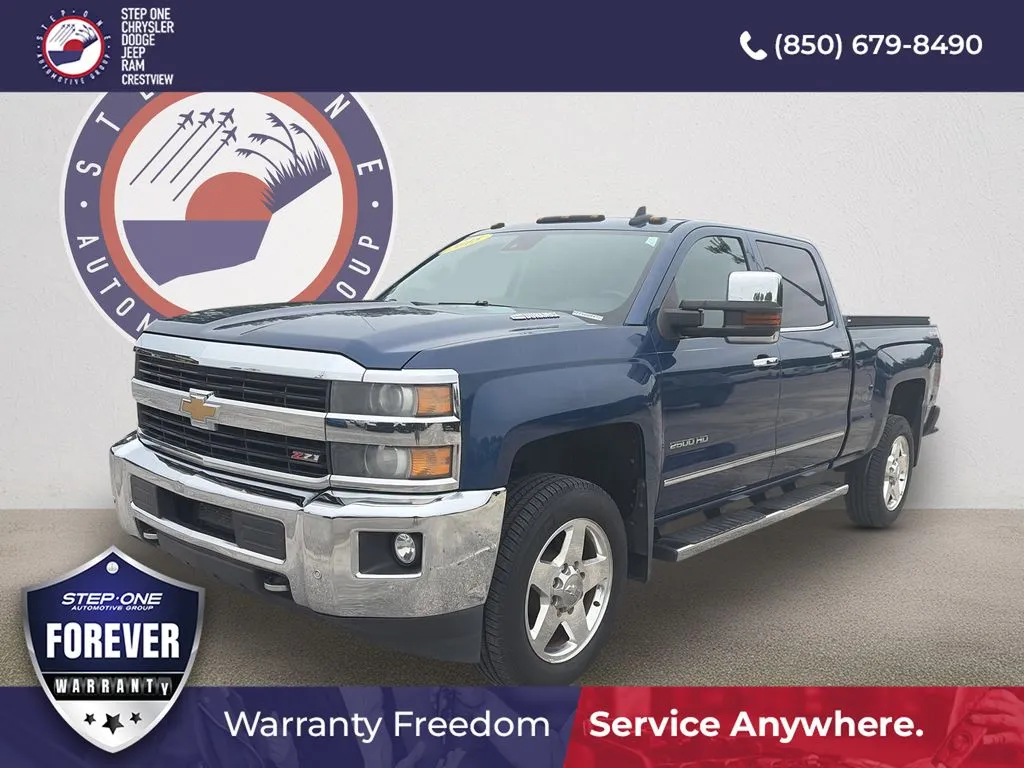 Blue 2015 Chevrolet Silverado 2500HD LTZ for sale in Crestview, FL