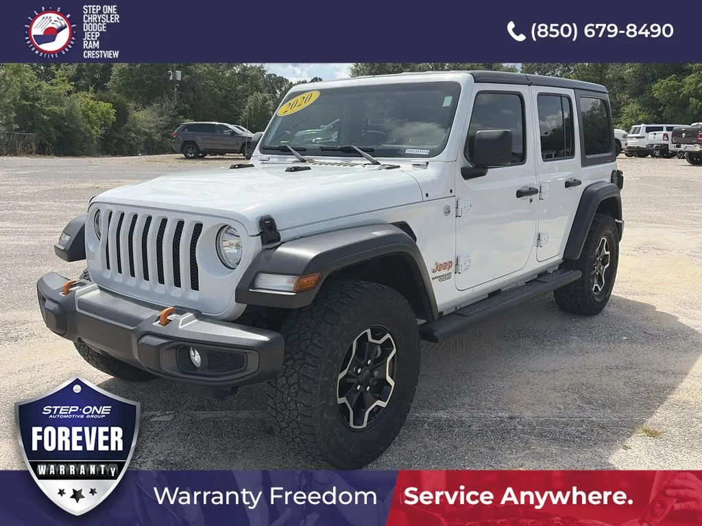 White 2020 Jeep Wrangler Unlimited Sport S for sale in Crestview, FL