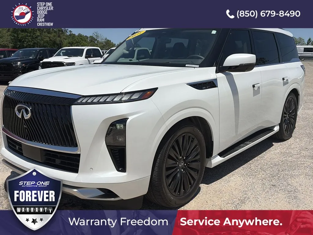 White 2025 INFINITI QX80 LUXE for sale in Crestview, FL