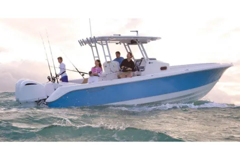 Photos of 2026 Edgewater 325CC for sale in Charleston, SC at Longshore Boats Charleston