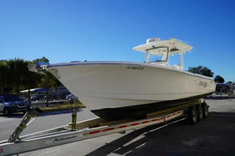 Another view of 2021 Edgewater 320CC for sale in Charleston, SC at Longshore Boats Charleston