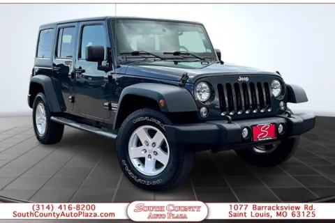 Silver 2018 Jeep Wrangler JK Unlimite Sport S for sale in St. Louis, MO