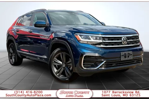 Blue 2022 Volkswagen Atlas Cross Sport V6 SEL R-Line 4Motion for sale in St. Louis, MO