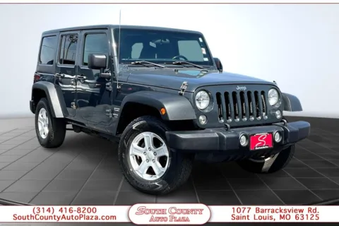 Silver 2017 Jeep Wrangler Unlimited Sport for sale in St. Louis, MO