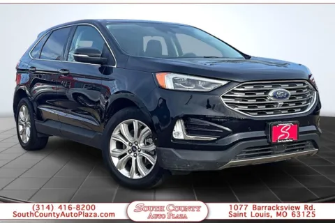 Black 2022 Ford Edge Titanium for sale in St. Louis, MO